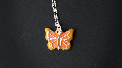 Cloisonné Enamel Butterfly Charm