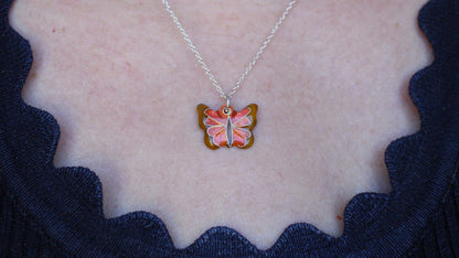 Cloisonné Enamel Butterfly Charm