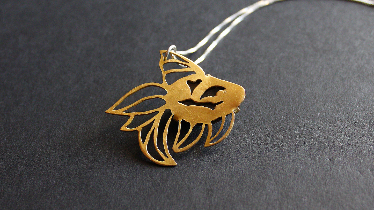 Goldfish Cloisonne Enamel Pendant