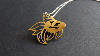 Goldfish Cloisonne Enamel Pendant
