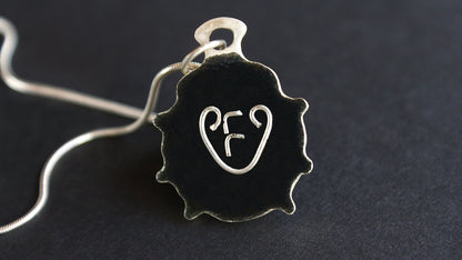 Champlevé Cloisonné Enamel Ladybug Pendant