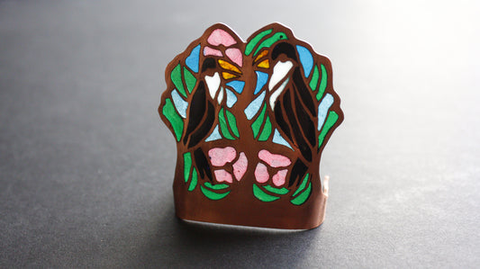 Plique-a-jour Decor Toucans