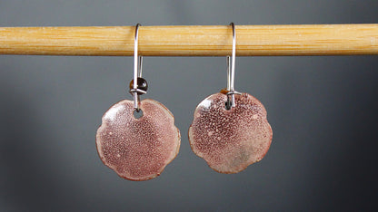 Filigree Enamel Yellow Flower Earrings