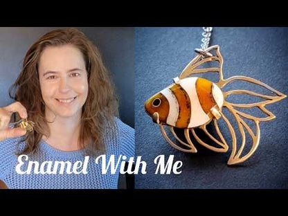 Goldfish Cloisonne Enamel Pendant